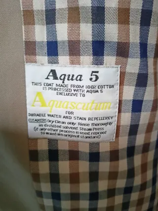 Trench vintage Acquascutum uomo beige