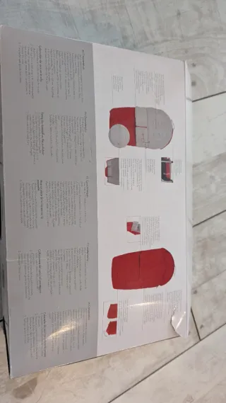 Funda de silleta gris y rosa