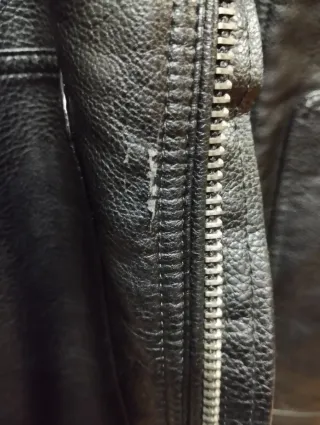 Giubbotto ecopelle nero taglia M