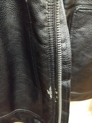 Giubbotto ecopelle nero taglia M