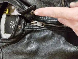 Giubbotto ecopelle nero taglia M