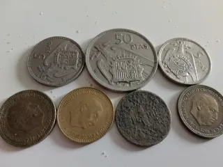 Lote monedas Franco