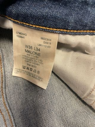 Jeans Lee Uomo Blu tg. W36 L34