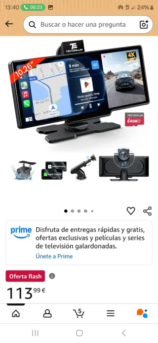 Pantalla CarPlay Android Auto Inalámbrico 10.26