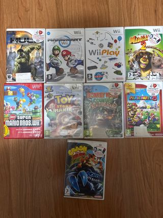 Lote 9 Juegos Nintendo Wii.60€, por separado  10€