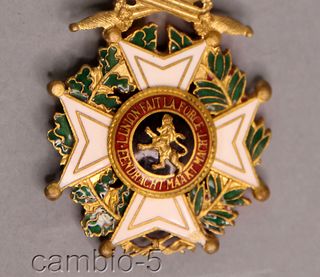 Medalla Orden Leopoldo Bélgica Oficial