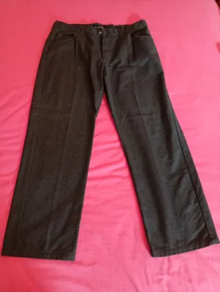Pantalones Zara Talla 48 Gris
