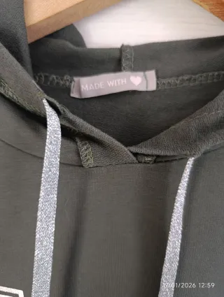 Sudadera verde con estampado Mickey LOVE