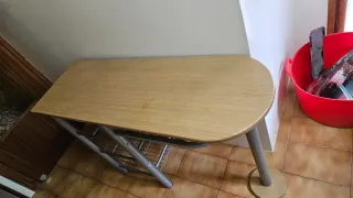 Mesa auxiliar cocina madera y metal