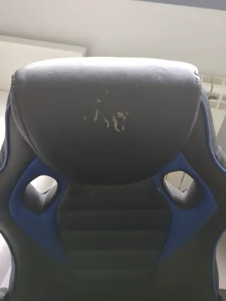 Silla Gaming Negra y Azul