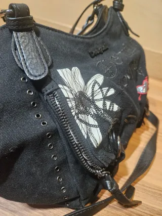 Bolso Desigual Negro con Dibujos