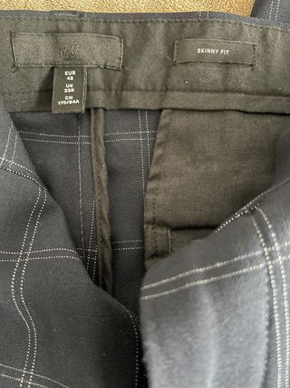 Pantalón vestir H&M cuadros hombre