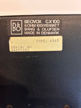 Altavoces Bang & Olufsen CX 100 Negros