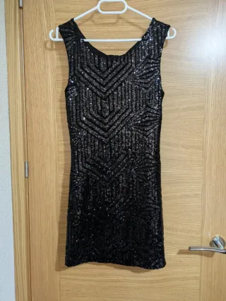 Vestido corto lentejuelas fiesta