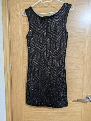Vestido corto lentejuelas fiesta