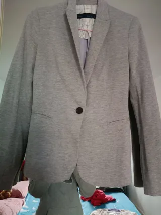 Blazer Zara Rojo Mujer