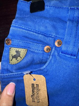 Pantalón Lois campana azul