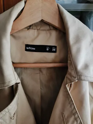 Gabardina Lefties Beige Talla S