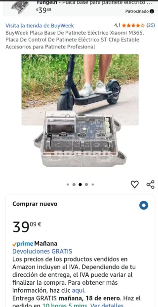 Controladora Patinete Xiaomi