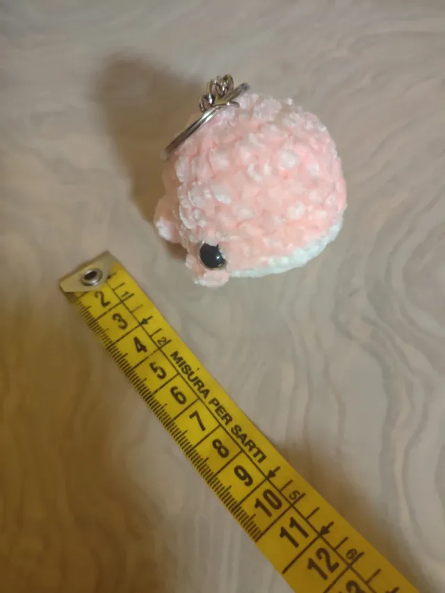 Llavero Ballena Crochet Hecho a Mano