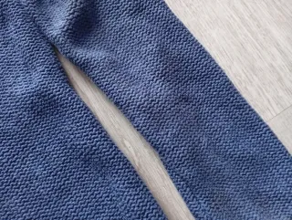 Chaqueta azul de punto