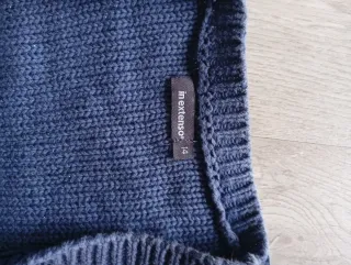 Chaqueta azul de punto