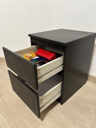 Cajonera de escritorio negra