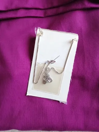 Juego Collar y Pendientes Plata Circonita