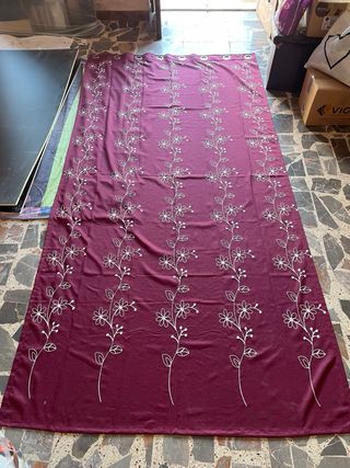 Tenda viola e argento 6 totali