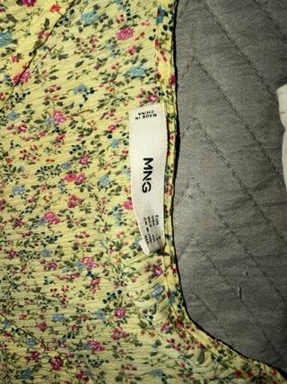 Vestido de verano Mango floral amarillo