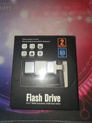 Pendrive 4 en 1 USB - iPhone, Android, PC,256GB