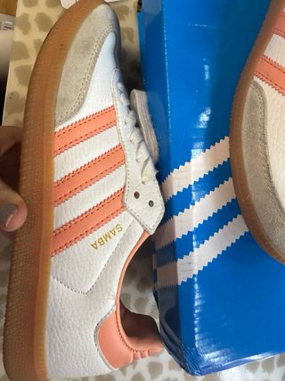 Adidas Samba Naranja y Blanco