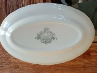 Vajilla de porcelana azul y blanca