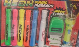 Rotuladores Neón Mágicos + Linterna
