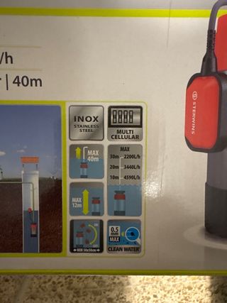 Bomba sumergible STERWINS 1000W para pozo
