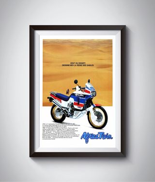Póster Honda Africa Twin Reine des Sables