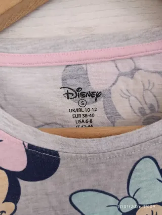 Camiseta Disney Minnie Gris y Rosa