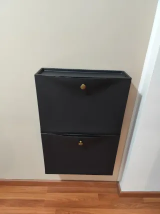 Zapatero Colgante Negro