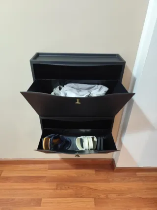 Zapatero Colgante Negro