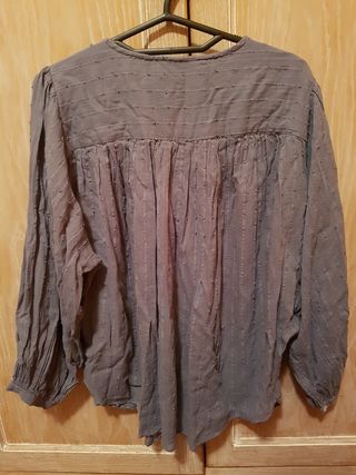 Camisa azul grisácea MO  talla L