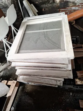 Ventanas de madera con cristal Se regalan