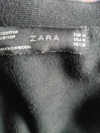 Chaqueta Zara Negra Talla M/L
