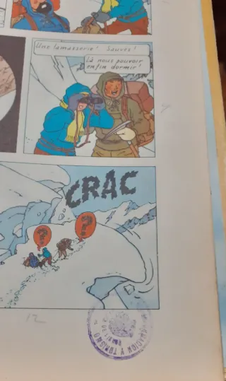 1960 B29. Tintin au Tibet. Ejemplar raro.