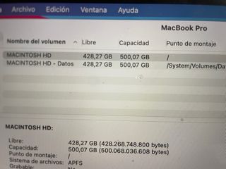 MacBook Pro 15” 2013 Plata