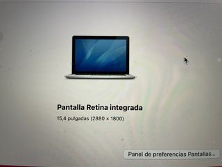 MacBook Pro 15” 2013 Plata