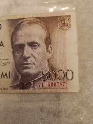 Oferta Billete 5000 pesetas Banco de España 1979