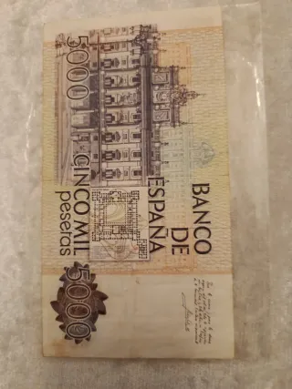 Oferta Billete 5000 pesetas Banco de España 1979