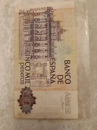 Oferta Billete 5000 pesetas Banco de España 1979