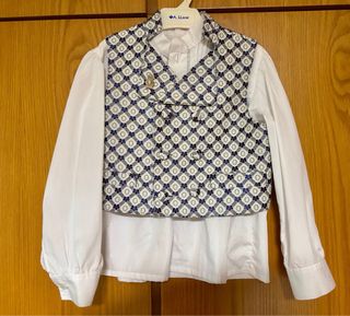 Traje fallero niño Saragüell azul/granate/ camisa