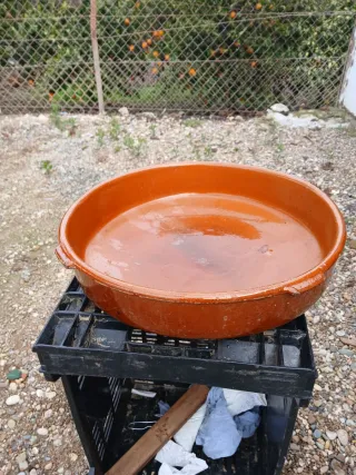 Cazuela de barro artesanal 42cm 10